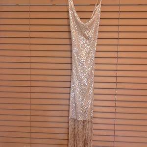 Rose gold sparkle sequence Dress